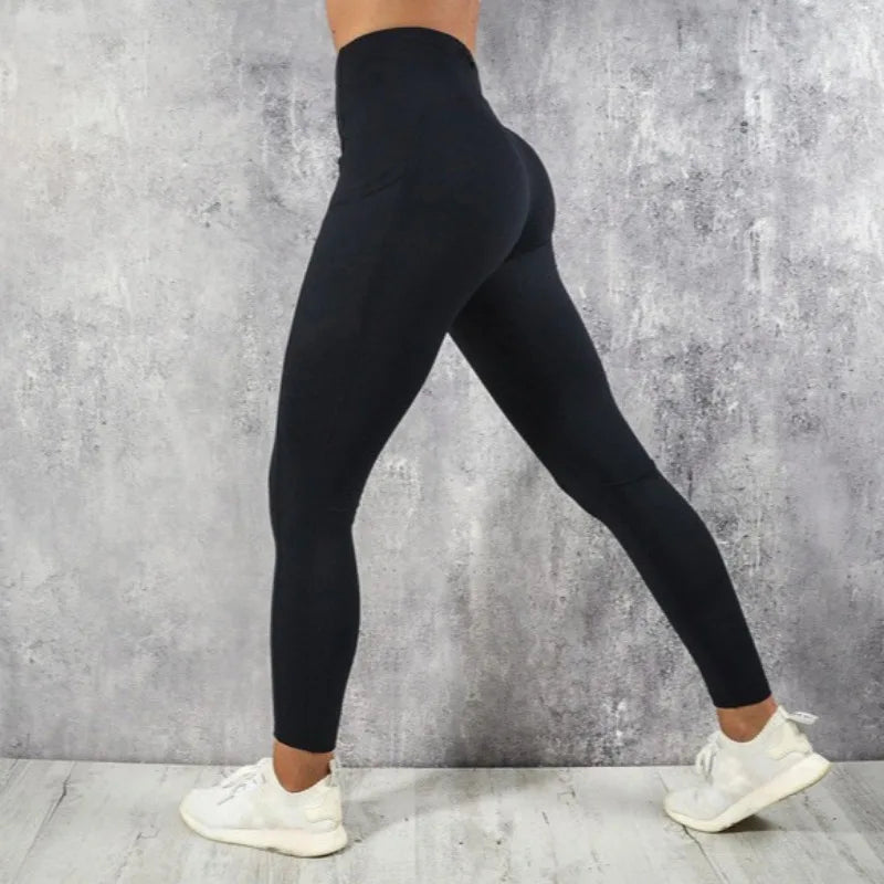 Fitness Women Leggings High Waist Tights with Pocket