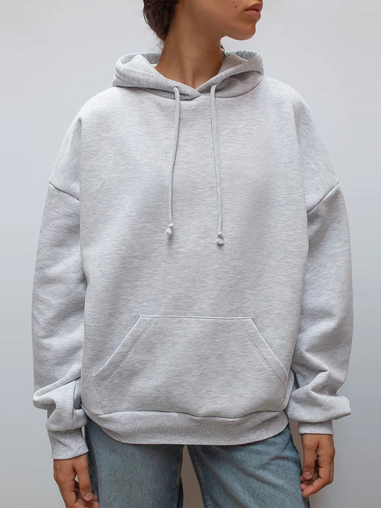 Shinny Angel Wings Long Sleeve Loose hoodie