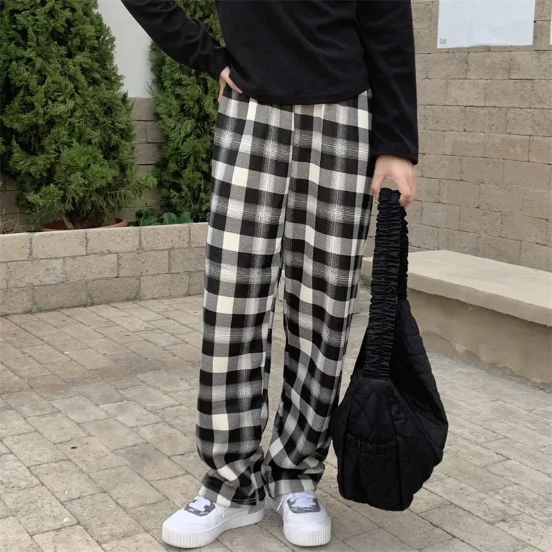 Warm Cashmere Winter Casual Loose Wide-legged Pants