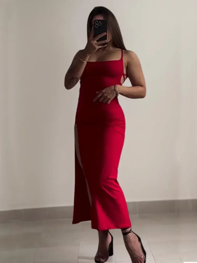 Summer halter strap hip dress