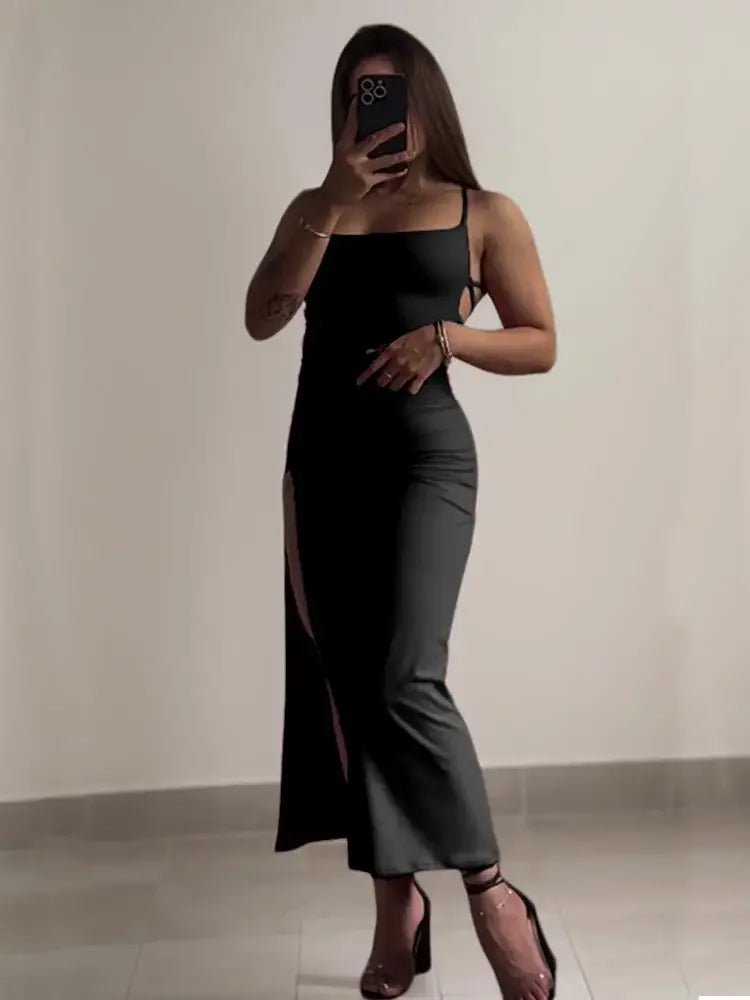 Summer halter strap hip dress
