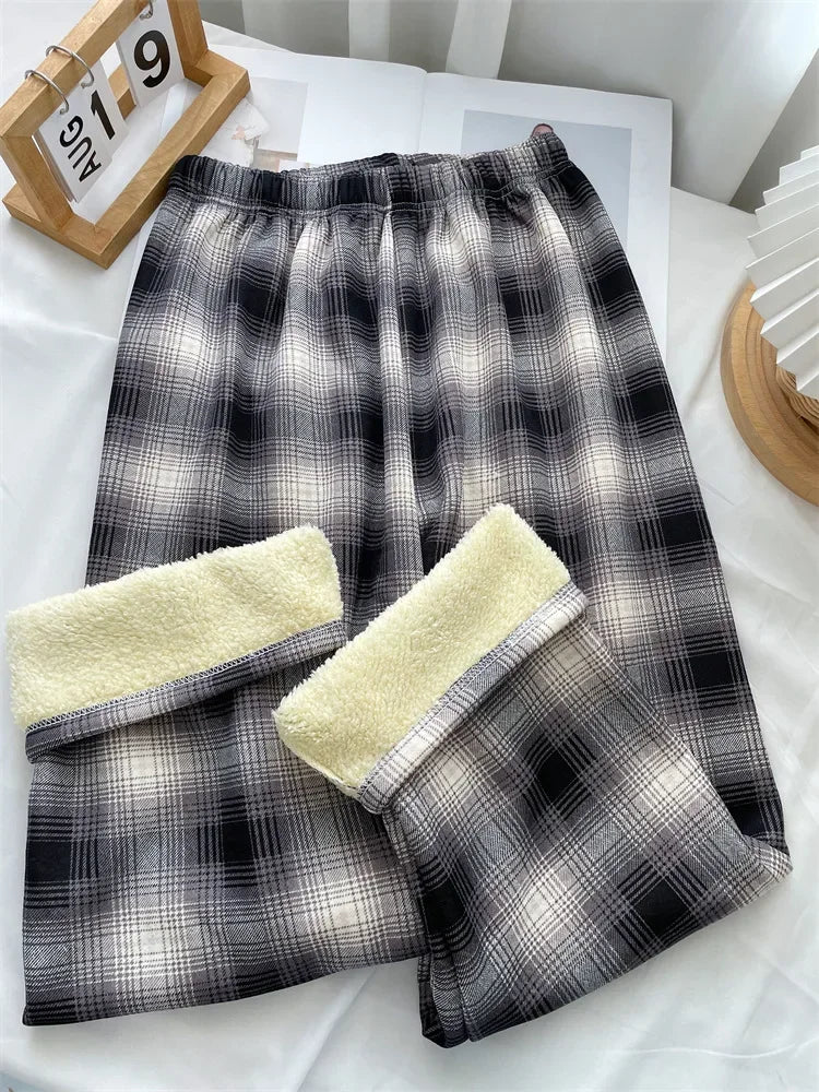 Warm Cashmere Winter Casual Loose Wide-legged Pants