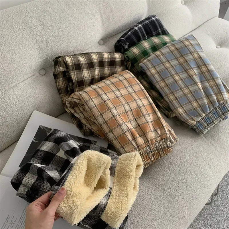Warm Cashmere Winter Casual Loose Wide-legged Pants