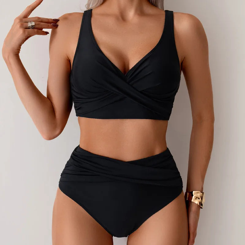 Summer Push Up High Waist Bikini Set