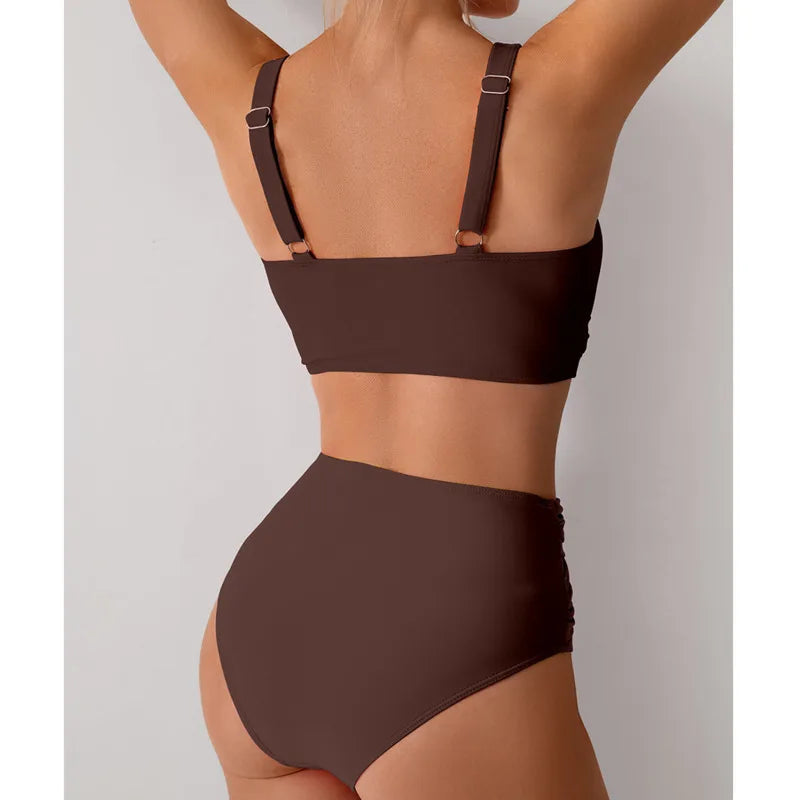 Summer Push Up High Waist Bikini Set
