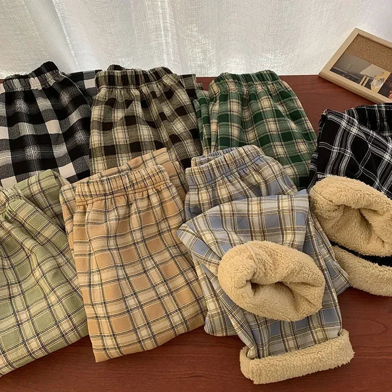 Warm Cashmere Winter Casual Loose Wide-legged Pants