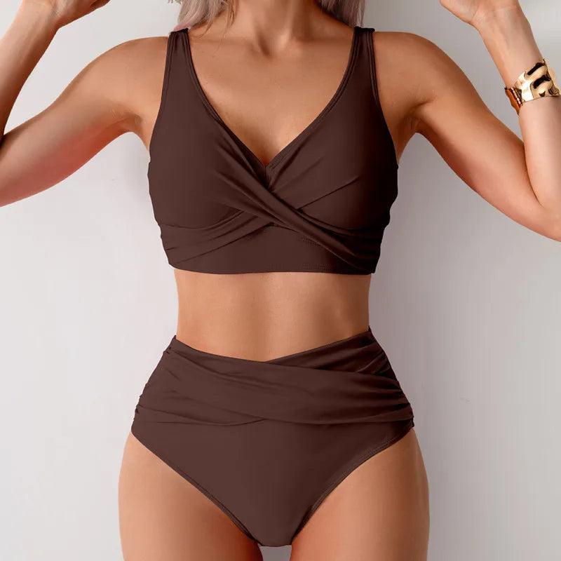 Summer Push Up High Waist Bikini Set