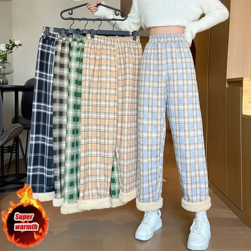 Warm Cashmere Winter Casual Loose Wide-legged Pants