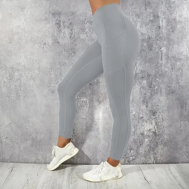 Fitness Women Leggings High Waist Tights with Pocket