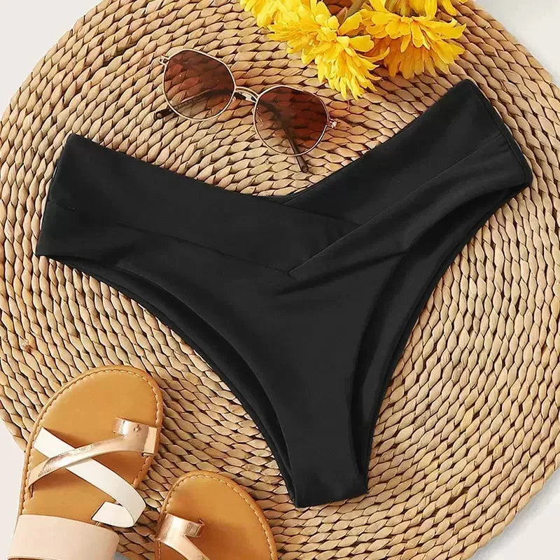 Women High Waisted Brazilian Bikini Swimwear