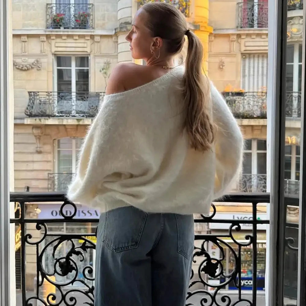 Women's Plush Pullover loose street sweater