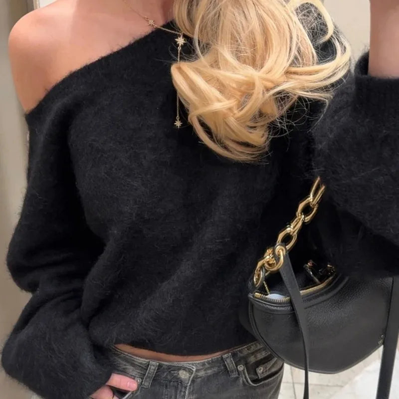 Women's Plush Pullover loose street sweater